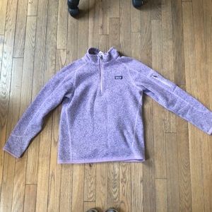 Girls Patagonia better sweater 1/4 zip